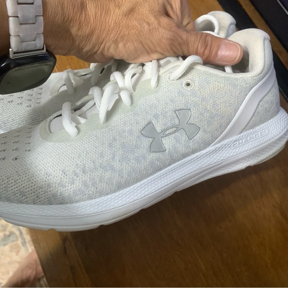 Under Armour Light Gray Running Shoes - Picture 3 of 6